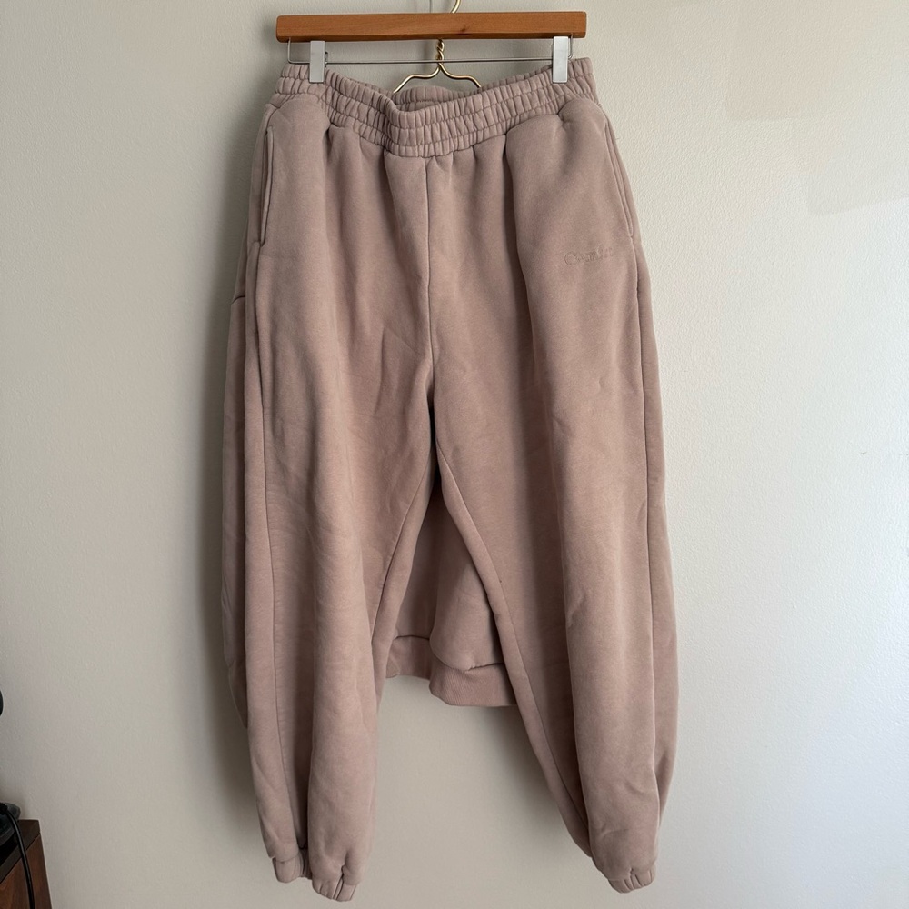 Cmfrt sweatshirt and sweatpants 2 piece set beige taupe unisex - Picture 7 of 8